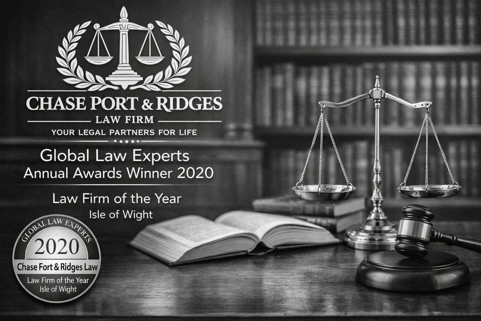 Chase Ports & Ridges Law Firm - Global Law Experts Award Slide